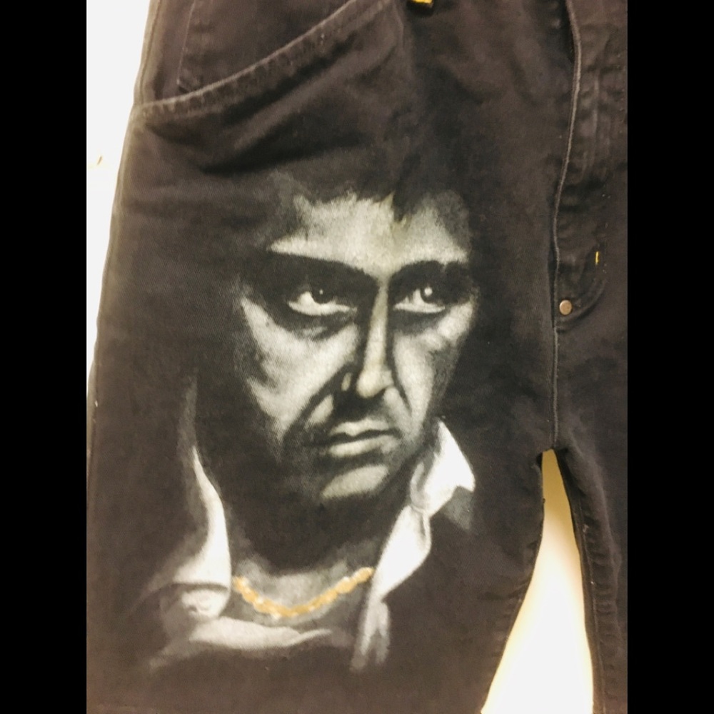 Shorts Scarface Black 36 RARE Black